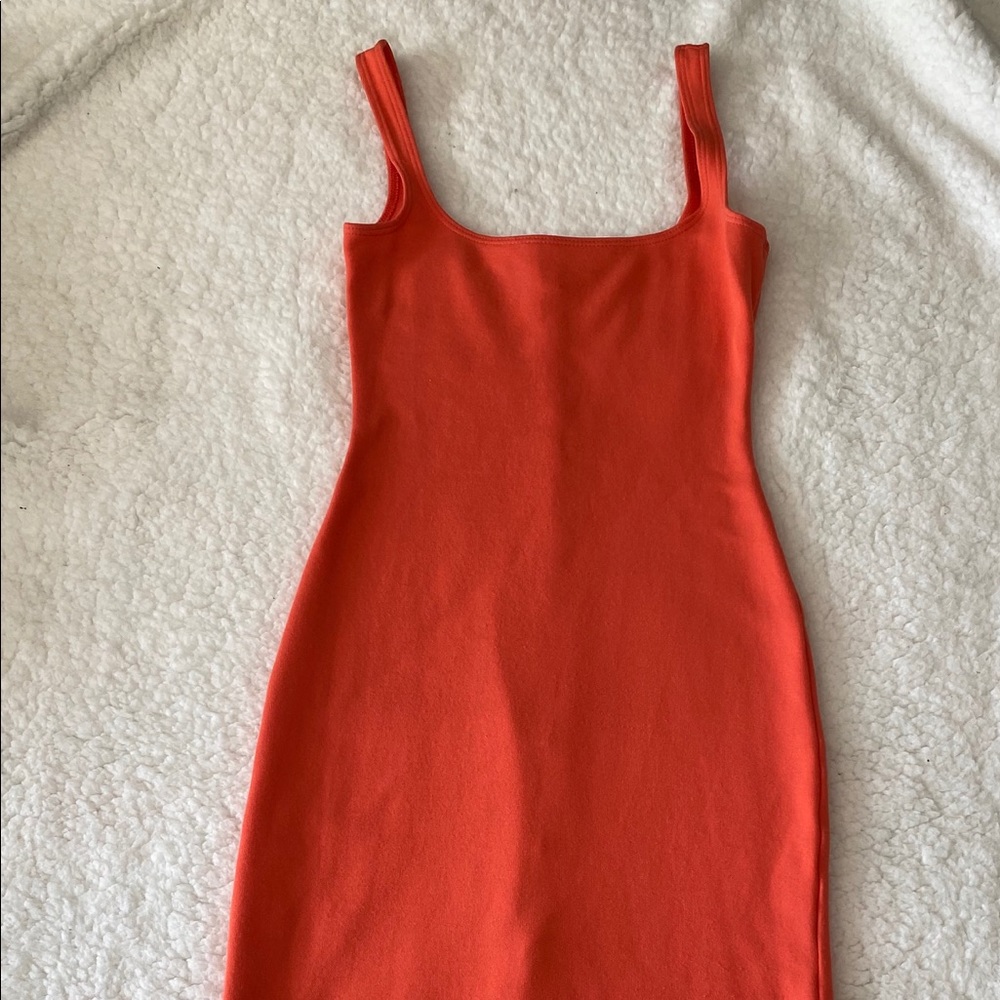 Xs orange midi American apparel dress